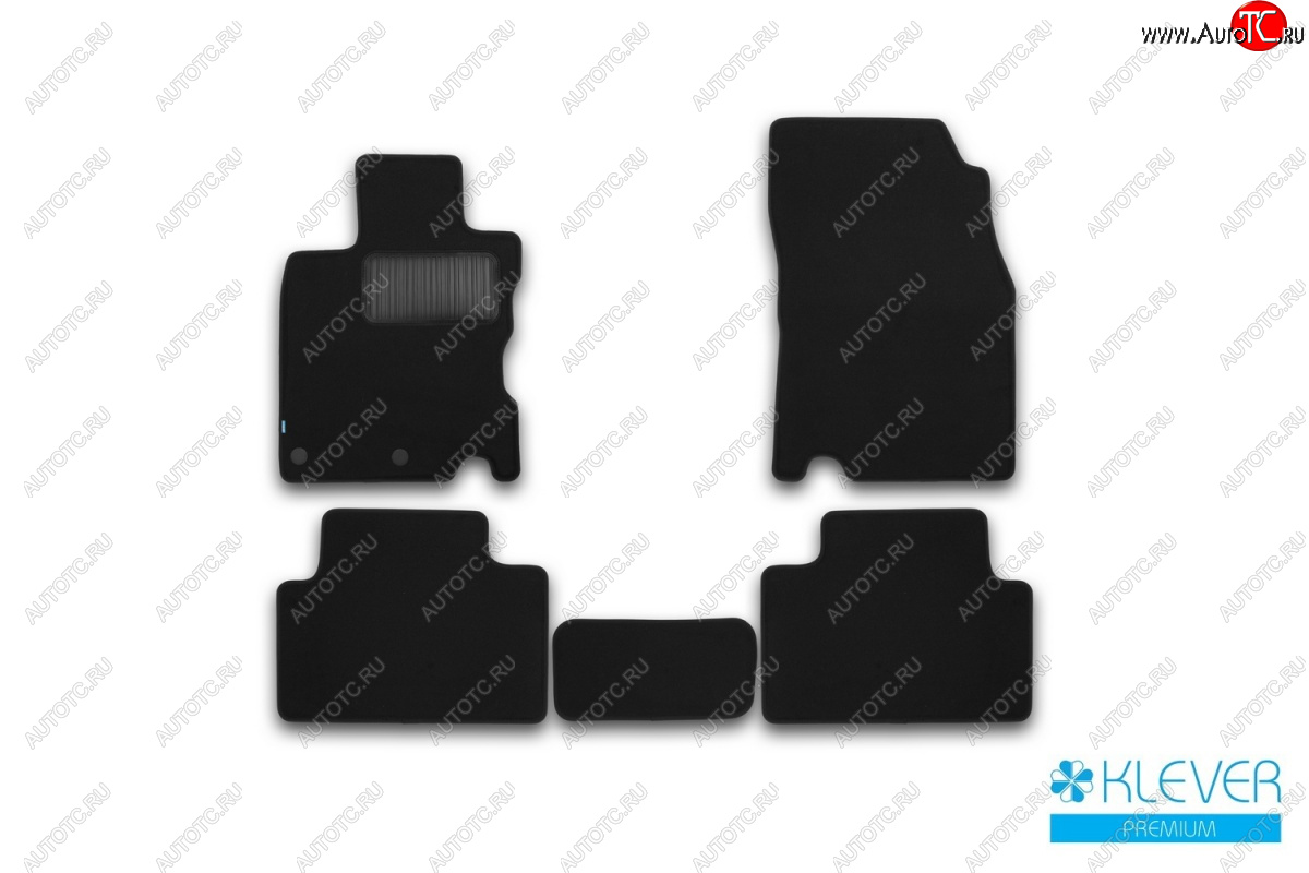 9 549 р. Текстильные коврики салона Klever Premium (сборка ЕВ)  Nissan Qashqai  2 (2013-2019) J11 дорестайлинг (Черные)  с доставкой в г. Воронеж