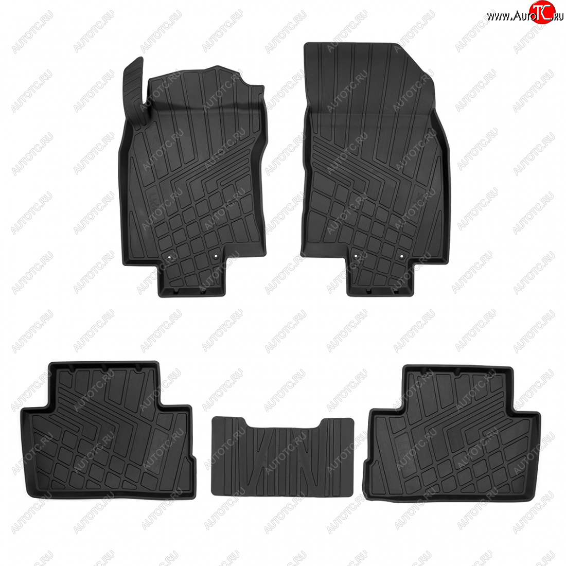 2 499 р. Коврики салона Norplast Lidec (литьевые) Nissan Qashqai 2 J11 дорестайлинг (2013-2019)  с доставкой в г. Воронеж