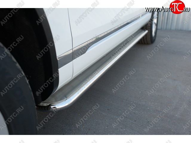 35 549 р. Защита порогов из круглой трубы диаметром 42 мм SLITKOFF v3  Nissan Qashqai  2 (2013-2019) J11 дорестайлинг  с доставкой в г. Воронеж