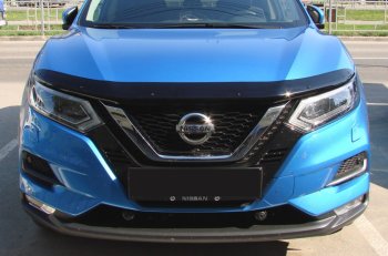 3 299 р. Дефлектор капота SIM  Nissan Qashqai  2 (2017-2022) J11 рестайлинг  с доставкой в г. Воронеж. Увеличить фотографию 2