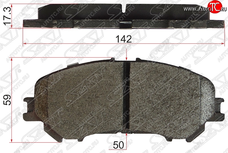 1 029 р. Колодки тормозные SAT (передние)  Nissan Qashqai  2 - X-trail  3 T32  с доставкой в г. Воронеж