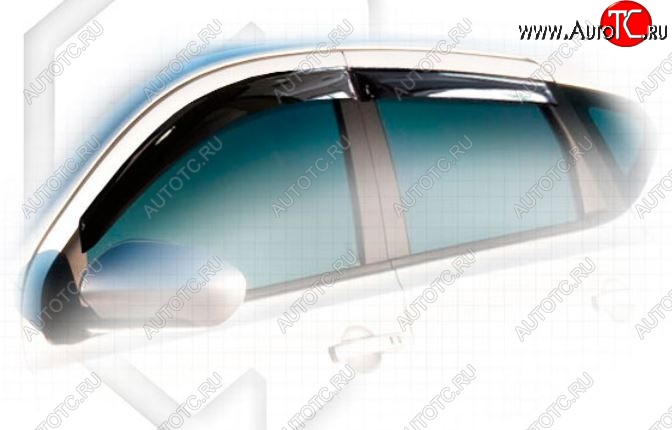 1 999 р. Дефлектора окон CA-Plastiс  Nissan Qashqai +2  1 (2008-2010) J10 дорестайлинг (Classic полупрозрачный, Без хром.молдинга)  с доставкой в г. Воронеж