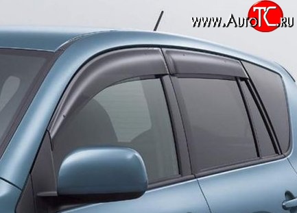 999 р. Комплект дефлекторов окон (ветровиков) 4 шт. Russtal Nissan Qashqai +2 1 J10 дорестайлинг (2008-2010)  с доставкой в г. Воронеж