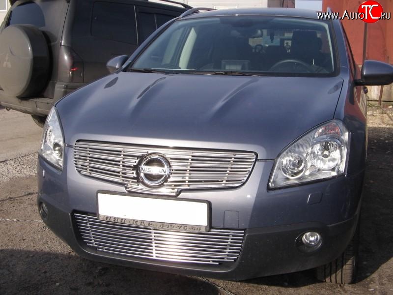 5 599 р. Декоративная вставка решетки радиатора Berkut Nissan Qashqai +2 1 J10 дорестайлинг (2008-2010)  с доставкой в г. Воронеж