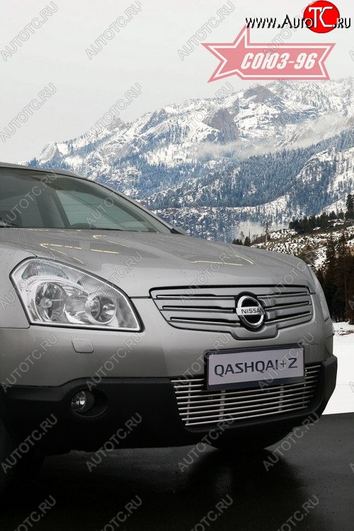 4 769 р. Декоративный элемент воздухозаборника Souz-96 (d10) Nissan Qashqai +2 1 J10 дорестайлинг (2008-2010)  с доставкой в г. Воронеж