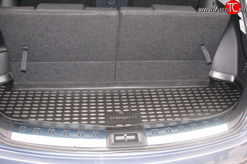 145 р. Коврик в багажник Element (полиуретан) (короткая база)  Nissan Qashqai +2  1 (2008-2010) J10 дорестайлинг  с доставкой в г. Воронеж