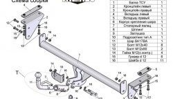 66 999 р. Фаркоп Лидер Плюс (с быстросъёмным шаром)  Nissan Qashqai +2  1 (2008-2014) J10 дорестайлинг, J10 рестайлинг (Без электропакета)  с доставкой в г. Воронеж. Увеличить фотографию 3