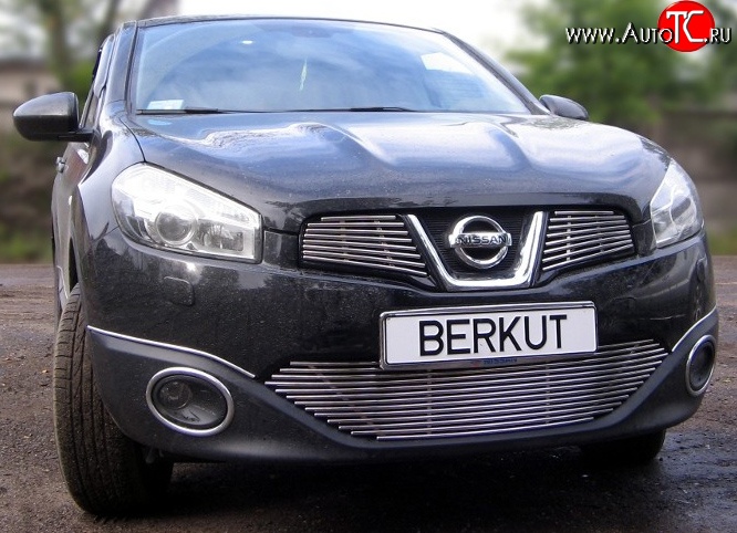 4 399 р. Декоративная вставка решетки радиатора Berkut Nissan Qashqai 1 J10 рестайлинг (2010-2013)  с доставкой в г. Воронеж