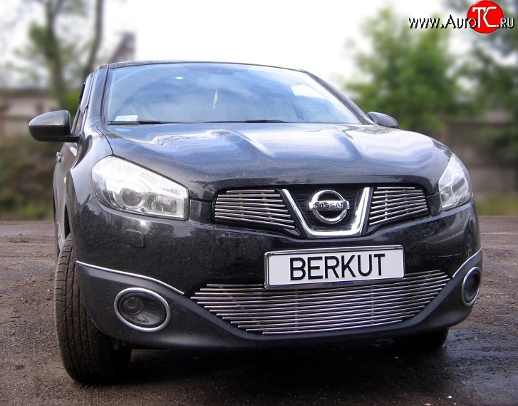 6 299 р. Декоративная вставка воздухозаборника Berkut Nissan Qashqai 1 J10 рестайлинг (2010-2013)  с доставкой в г. Воронеж