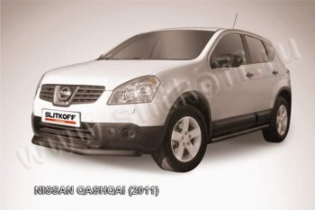 защита переднего бампера Slitkoff Nissan Qashqai 1 J10 рестайлинг (2010-2013)