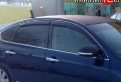 2 159 р. Комплект дефлекторов окон (седан) SkyLine  Nissan Sentra  7 (2014-2017) B17  с доставкой в г. Воронеж. Увеличить фотографию 1