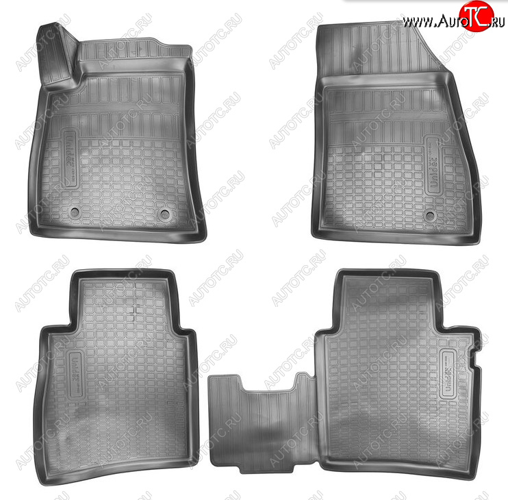 2 399 р. Комплект ковриков в салон Norplast Unidec  Nissan Sentra  7 - Tiida  2 хэтчбек (Цвет: черный)  с доставкой в г. Воронеж