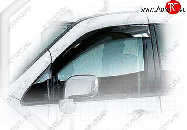 2 159 р. Дефлектора окон CA-Plastic Nissan Serena 2 (2001-2005) (Classic полупрозрачный, Без хром.молдинга)  с доставкой в г. Воронеж