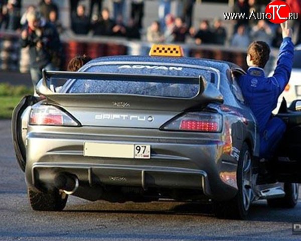 4 349 р. Задний бампер M-VRS Nissan Silvia S15 (1999-2002) (Неокрашенный)  с доставкой в г. Воронеж