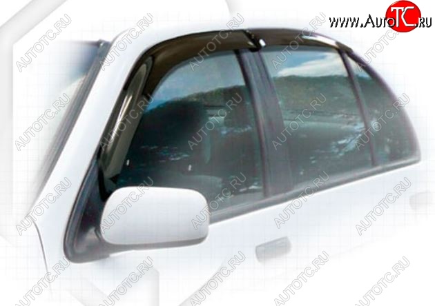 1 899 р. Дефлектора окон CA-Plastiс  Nissan Sunny  B15 (1998-2004) (Classic полупрозрачный, Без хром.молдинга)  с доставкой в г. Воронеж