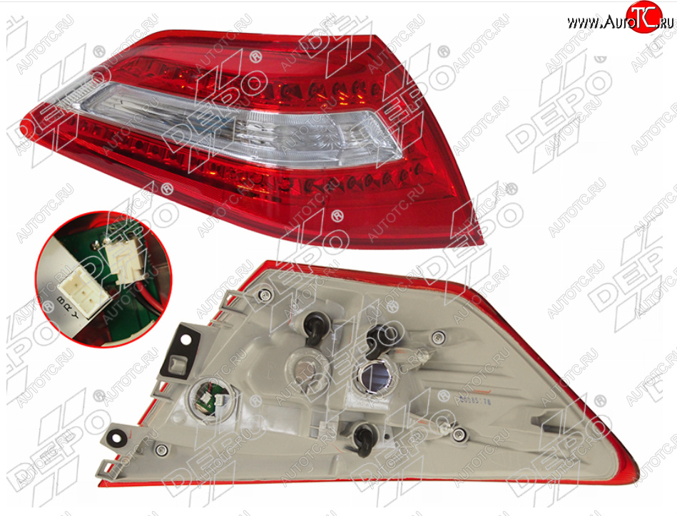 4 999 р. Левый фонарь задний DEPO  Nissan Teana  2 J32 (2008-2011) дорестайлинг  с доставкой в г. Воронеж