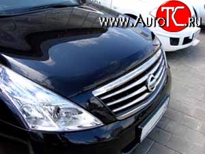 4 599 р. Дефлектор капота NovLine  Nissan Teana  2 J32 (2008-2011) дорестайлинг  с доставкой в г. Воронеж