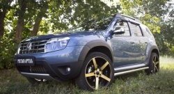 5 749 р. Накладки колесных арок RA (короткие, комплект) Renault Duster HS дорестайлинг (2010-2015) (Поверхность шагрень)  с доставкой в г. Воронеж. Увеличить фотографию 3