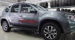 4 569 р. Накладки дверей RA (комплект) Nissan Terrano D10 рестайлинг (2016-2022) (Поверхность шагрень)  с доставкой в г. Воронеж. Увеличить фотографию 3