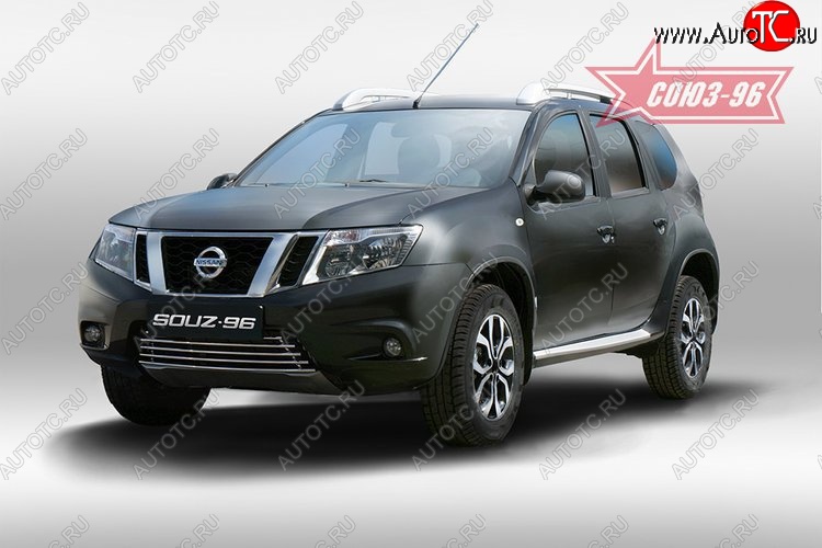 6 209 р. Декоративный элемент воздухозаборника Souz-96 (d16) Nissan Terrano D10 дорестайлинг (2013-2016)  с доставкой в г. Воронеж