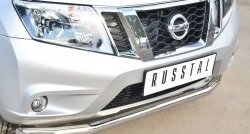 13 249 р. Одинарная защита переднего бампера диаметром 63 мм SLITKOFF Nissan Terrano D10 дорестайлинг (2013-2016)  с доставкой в г. Воронеж. Увеличить фотографию 2