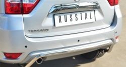 13 949 р. Защита заднего бампера (Ø42 мм волна, нержавейка) SLITKOFF Nissan Terrano D10 дорестайлинг (2013-2016)  с доставкой в г. Воронеж. Увеличить фотографию 2