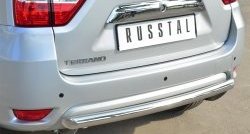 14 399 р. Одинарная защита заднего бампера из трубы диаметром 63 мм SLITKOFF  Nissan Terrano  D10 (2013-2022) дорестайлинг, рестайлинг  с доставкой в г. Воронеж. Увеличить фотографию 2