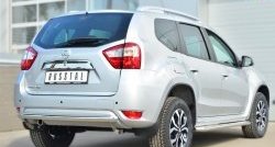 14 399 р. Одинарная защита заднего бампера из трубы диаметром 63 мм SLITKOFF Nissan Terrano D10 дорестайлинг (2013-2016)  с доставкой в г. Воронеж. Увеличить фотографию 4