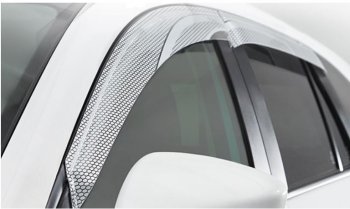2 299 р. Дефлектора окон CA-Plastiс  Nissan Terrano  D10 (2013-2022) дорестайлинг, рестайлинг (Серия Art серебро)  с доставкой в г. Воронеж. Увеличить фотографию 2