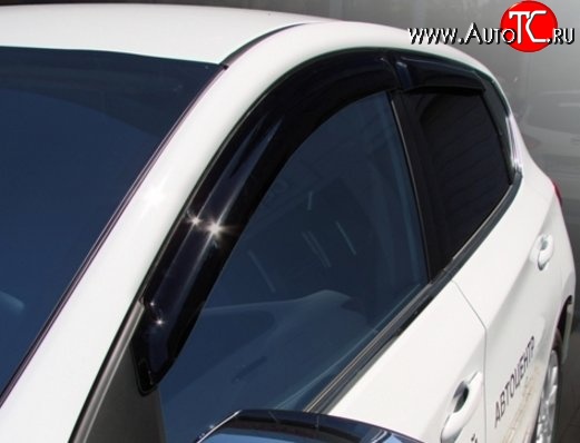 1 549 р. Комплект дефлекторов окон (хетчбек) SkyLine Nissan Tiida 1 хэтчбэк C11 дорестайлинг, Япония (2004-2007)  с доставкой в г. Воронеж