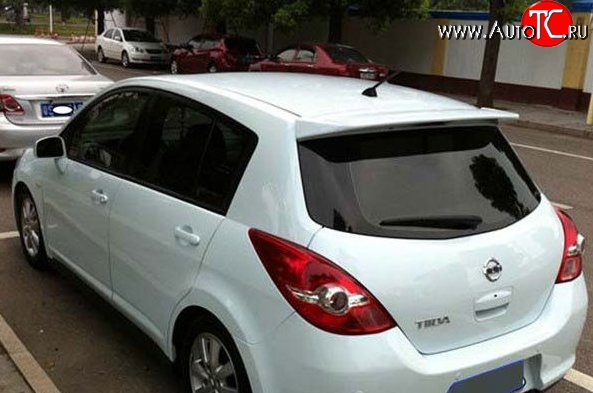 3 269 р. Спойлер хэтчбек M-VRS Nissan Tiida 1 хэтчбэк C11 дорестайлинг, Япония (2004-2007) (Неокрашенный)  с доставкой в г. Воронеж
