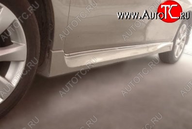 17 299 р. Пороги накладки CT Nissan Tiida 2 хэтчбек C12 (2011-2019) (Неокрашенные)  с доставкой в г. Воронеж