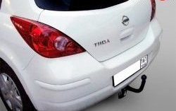 64 999 р. Фаркоп (хетчбек) Лидер Плюс Nissan Tiida 1 хэтчбек C11 рестайлинг (2010-2014) (Без электропакета)  с доставкой в г. Воронеж. Увеличить фотографию 2