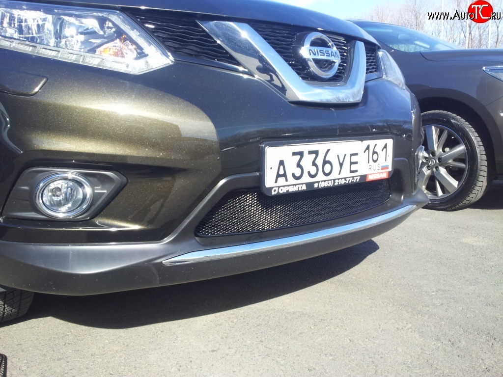 1 799 р. Сетка на бампер Novline Nissan X-trail 3 T32 дорестайлинг (2013-2018)  с доставкой в г. Воронеж