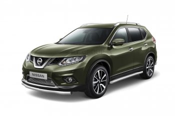 7 699 р. Накладка на решетку переднего бампера Petroil Tuning  Nissan X-trail  3 T32 (2013-2018) дорестайлинг (Без парктроника)  с доставкой в г. Воронеж. Увеличить фотографию 2