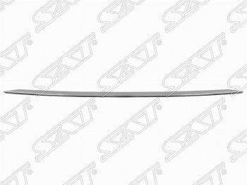 Молдинг на передний бампер SAT Nissan X-trail 3 T32 дорестайлинг (2013-2018) (хром)