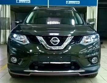 5 549 р. Накладка на передний бампер АвтоКрат  Nissan X-trail  3 T32 (2017-2022) рестайлинг (Неокрашенная)  с доставкой в г. Воронеж. Увеличить фотографию 2