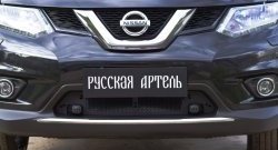 1 799 р. Защитная сетка решетки переднего бампера РА Nissan X-trail 3 T32 рестайлинг (2017-2022)  с доставкой в г. Воронеж. Увеличить фотографию 4