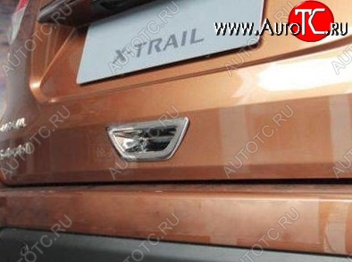 2 399 р. Накладка на ручку багажника СТ Nissan X-trail 3 T32 рестайлинг (2017-2022)  с доставкой в г. Воронеж