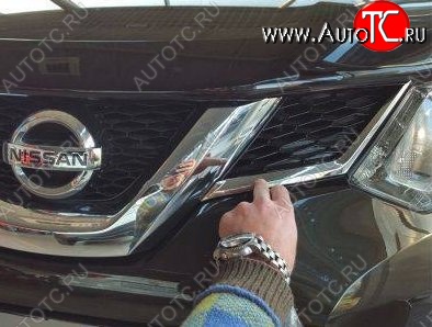 2 999 р. Накладки на передние воздуховоды СТ Nissan X-trail 3 T32 рестайлинг (2017-2022)  с доставкой в г. Воронеж