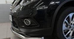 14 499 р. Одинарная защита переднего бампера диаметром 63 мм SLITKOFF  Nissan X-trail  3 T32 (2013-2018) дорестайлинг  с доставкой в г. Воронеж. Увеличить фотографию 3