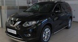 11 249 р. Защита переднего бампера (Ø75х42 мм, нержавейка) Russtal Nissan X-trail 3 T32 дорестайлинг (2013-2018)  с доставкой в г. Воронеж. Увеличить фотографию 4