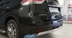 11 249 р. Защита заднего бампера (Ø75x42 мм, нержавейка) Russtal Nissan X-trail 3 T32 рестайлинг (2017-2022)  с доставкой в г. Воронеж. Увеличить фотографию 2