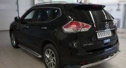 11 249 р. Защита заднего бампера (Ø75x42 мм, нержавейка) Russtal Nissan X-trail 3 T32 рестайлинг (2017-2022)  с доставкой в г. Воронеж. Увеличить фотографию 4