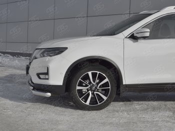 17 949 р. Защита переднего бампера (Ø63 и 42 мм)  Nissan X-trail  3 T32 (2013-2018) дорестайлинг  с доставкой в г. Воронеж. Увеличить фотографию 3