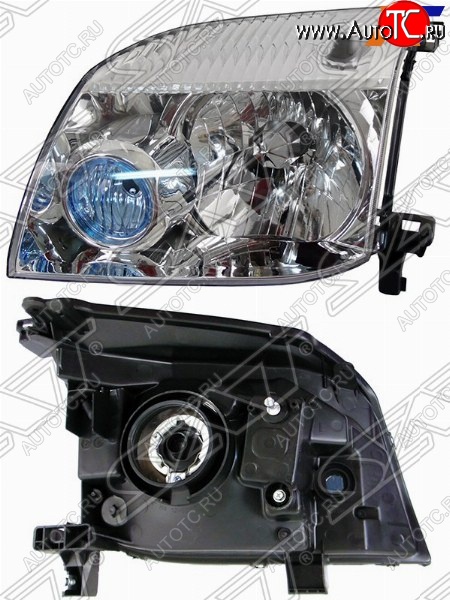 4 749 р. Левая фара SAT (под ручной корректор) Nissan X-trail 1 T30 дорестайлинг (2000-2003)  с доставкой в г. Воронеж