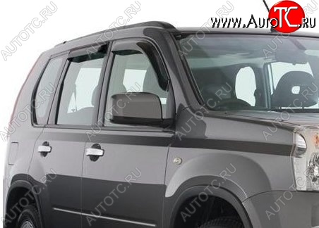 3 149 р. Комплект дефлекторов окон СТ Nissan X-trail 2 T31 дорестайлинг (2007-2011)  с доставкой в г. Воронеж