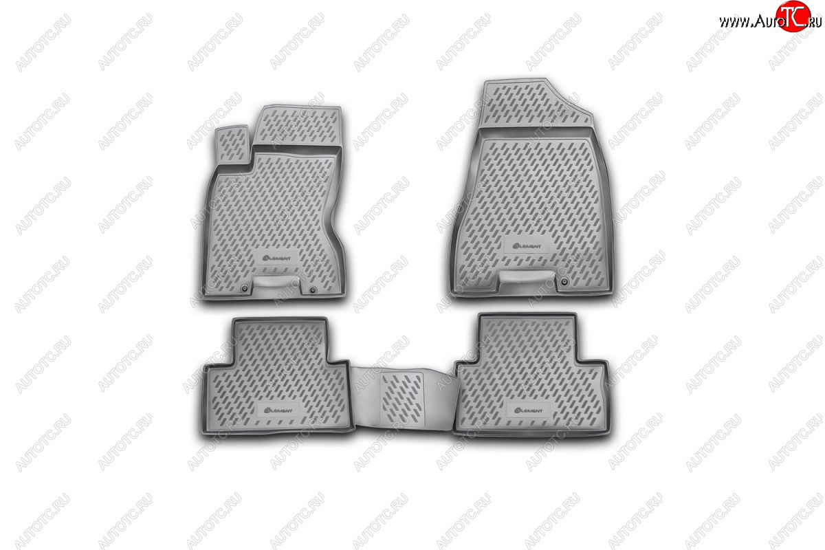 7 599 р. Комплект ковриков салона Element (полиуретан)  Nissan X-trail  2 T31 (2007-2015) дорестайлинг, рестайлинг  с доставкой в г. Воронеж