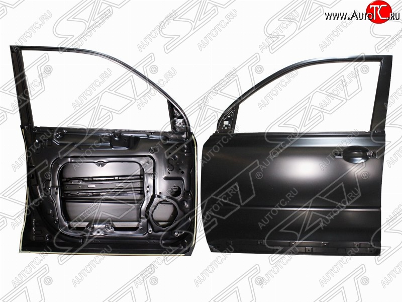5 399 р. Левая дверь передняя SAT Nissan X-trail 2 T31 рестайлинг (2010-2015) (Неокрашенная)  с доставкой в г. Воронеж