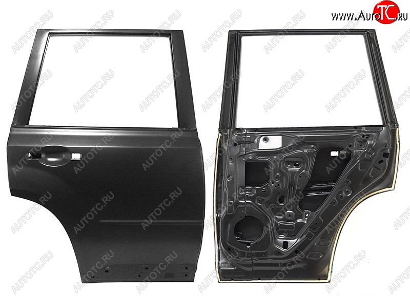 5 399 р. Правая дверь задняя SAT Nissan X-trail 2 T31 рестайлинг (2010-2015) (Неокрашенная)  с доставкой в г. Воронеж